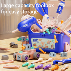 DIY Screw Bolt Puzzle Building Blocks Assembly Toolbox