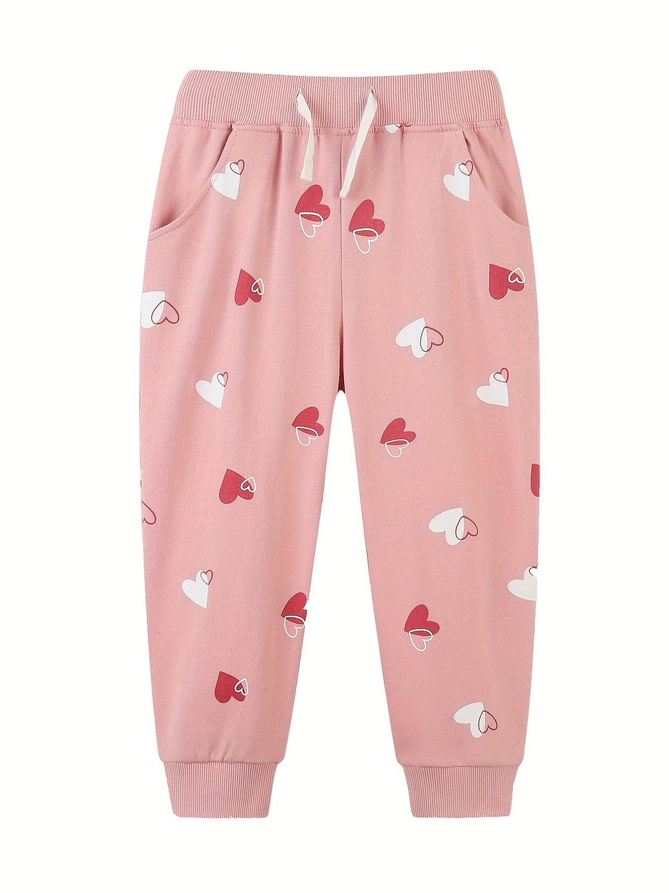 Girls' Jogger Sweatpants Drawstring Waist Casual Comfort Sports Trousers
