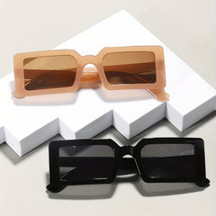 Y2K Rectangle Sunglasses Jelly Anti Glare UV400
