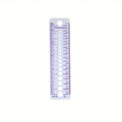 Plastic Knitting Gauge Circle Geometric Ruler Student Sewing Measure Tool