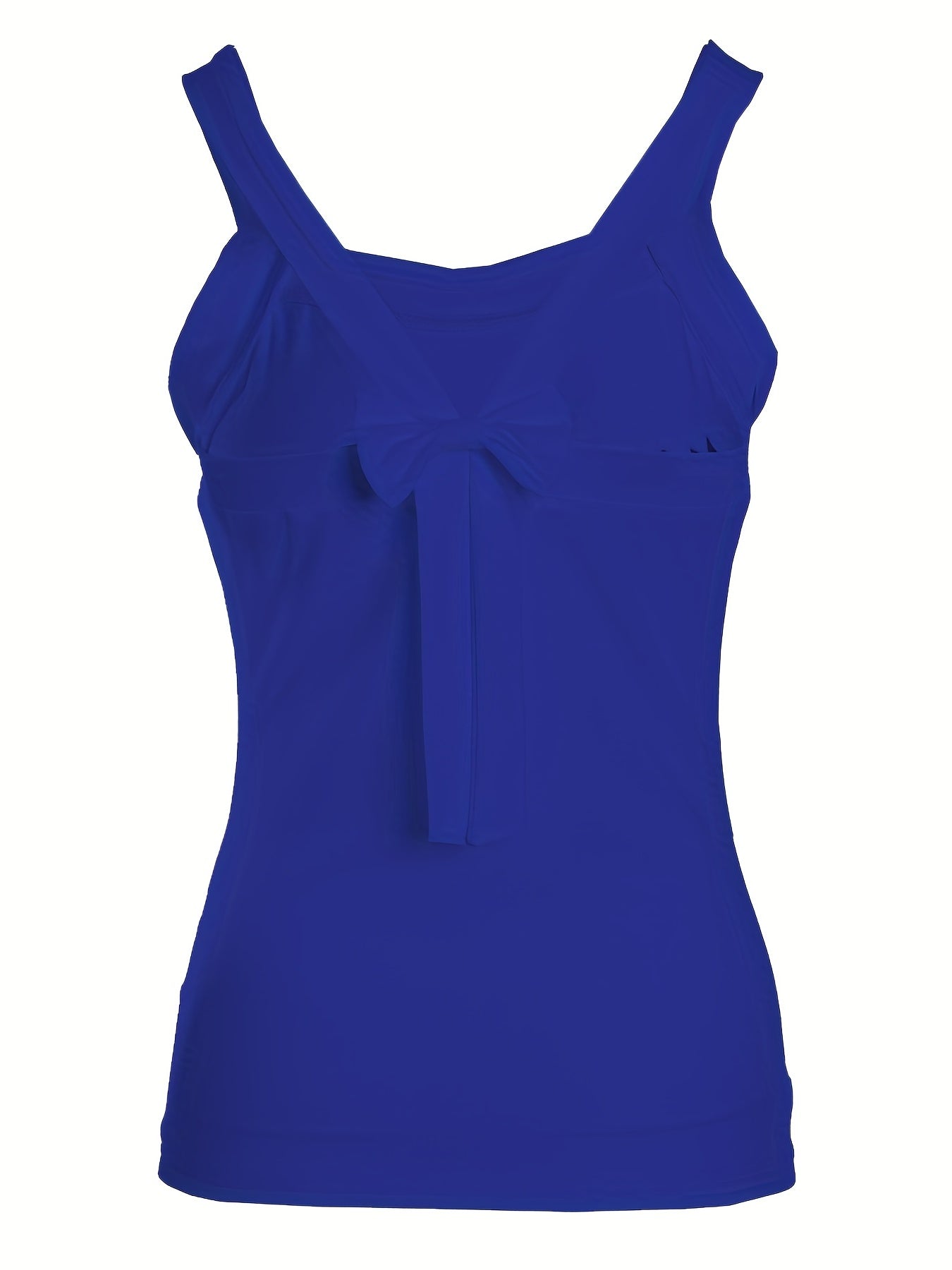 Figure & Letter Print Cami Top Sexy Back Bow Slim Spaghetti Strap Top