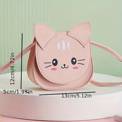 Girls Cat Crossbody Bag For Kids Children