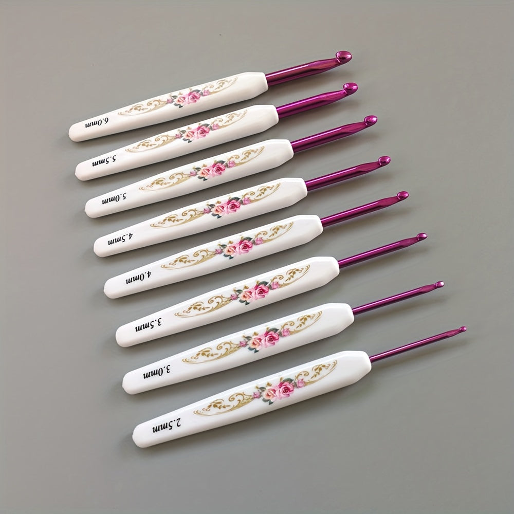 8pcs Crochet Hooks Yarn Needles Set For Home