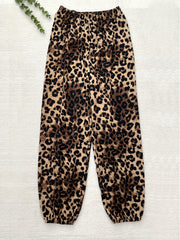 Leopard Print Harem Pants for Women