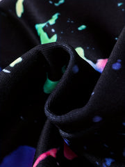 Colorful Ink Print Boys Casual Long Pants Spring Autumn Kids Clothing