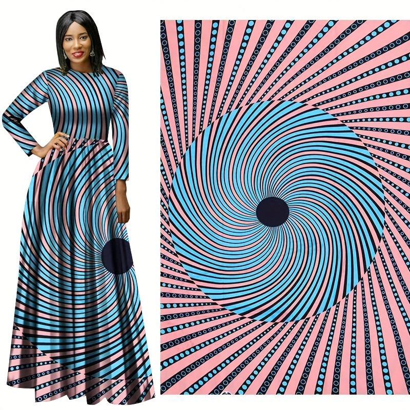 5 49meter Polyester Batik Printed Cloth African Clothing Women's Dress Fabric