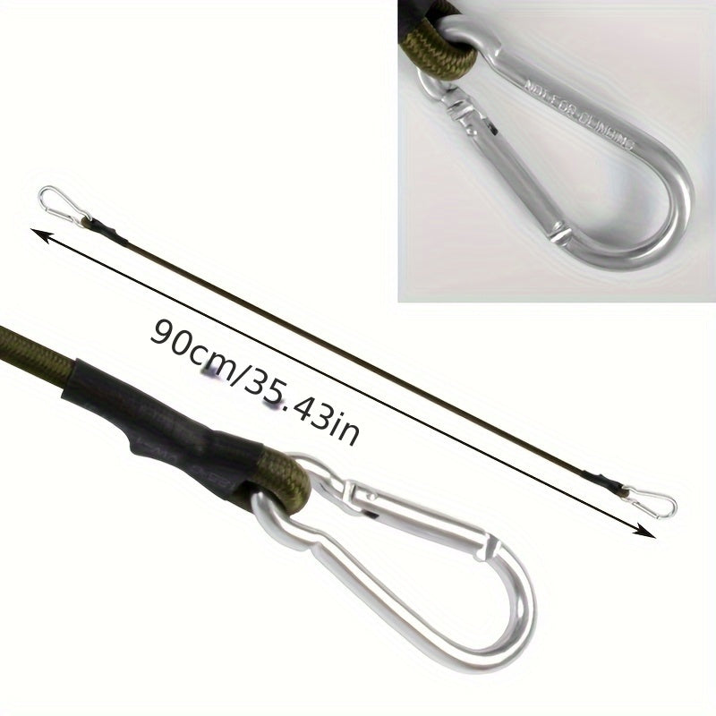 Heavy Duty Bungee Cords With Carabiner Clips for Tarp Waterproofing