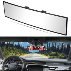 12 inch Panoramic Convex Rearview Mirror Reduce Blind Spot Car SUV Truck