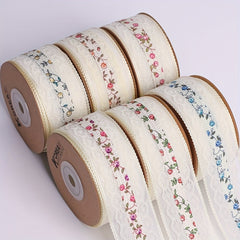 1 Meter Hollow Lace Floral Fabric DIY Bow Hair Accessories Lace