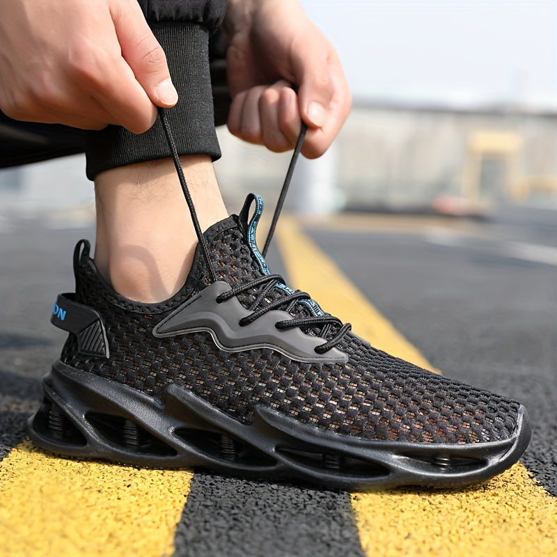 Men's Lace Up Mesh Sneakers Outdoor Walking Shoes
