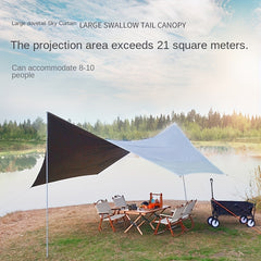 Waterproof Outdoor Vinyl Canopy Camping Tent Awning Sun Shelter