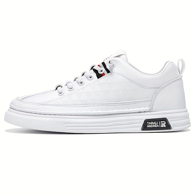 Men's Lace up Sneakers PU Leather Skate Shoes