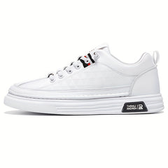 Men's Lace up Sneakers PU Leather Skate Shoes