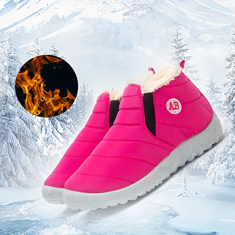 Girl's Snow Boots Winter Fun Cozy & Non slip for Outdoor Ages 14 and Under