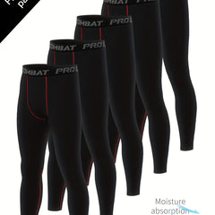 Men's High Stretch Leggings Active Quick Drying Compression Pants