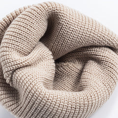 Retro Cotton Brimless Flip up Hat - Adjustable Rolled Cuff