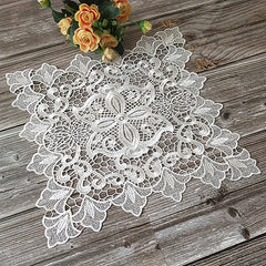 Polyester Lace Tablecloth Embroidered Dining Table Mat