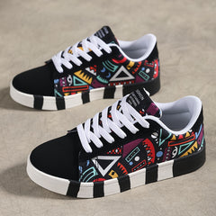 Lightweight Graphic Pattern Skate Shoes