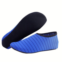 Men's Quick Dry Water Shoes Striped Aqua Socks Lightweight Non Slip Beach Pool