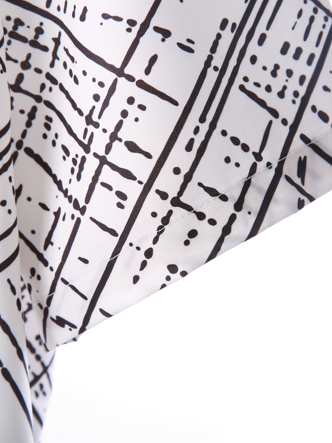 Men's Digital Print Short Sleeve Shirt