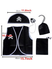Boy's Pirate Costume Set for Halloween Party Performance