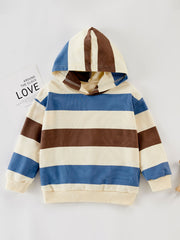 Toddler Boy Stripes Casual Hoodie