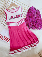 Kids Cheerleading Performance Dress in Multiple Colors