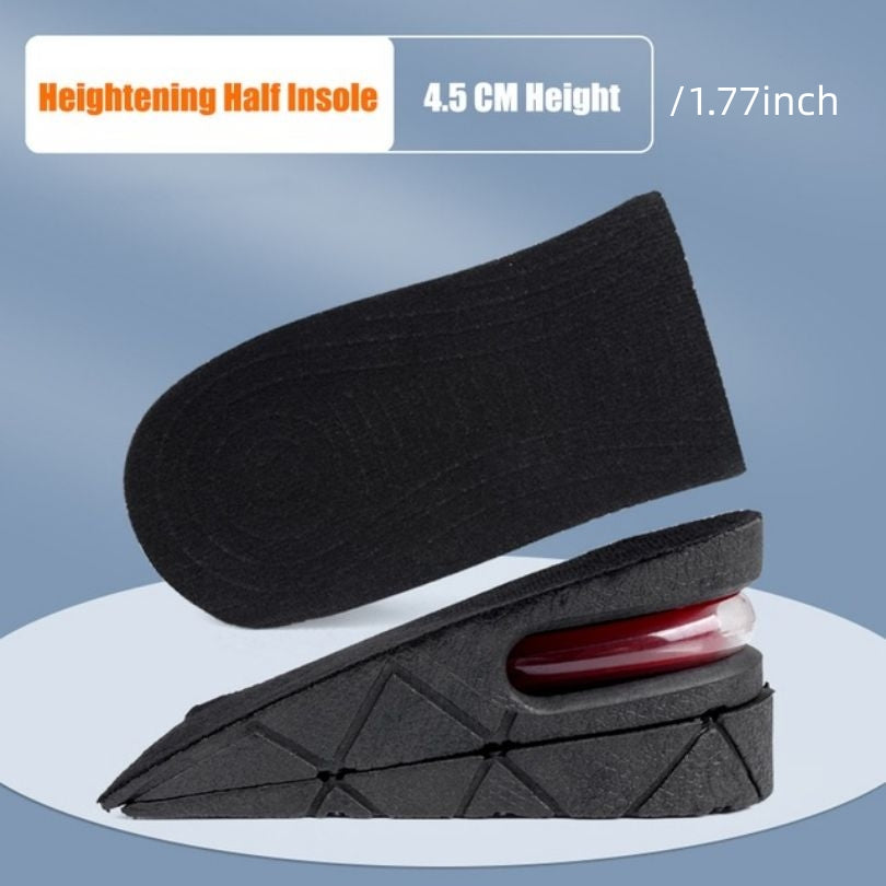 Invisible Shock Absorption Heightening Insoles for Sports Running