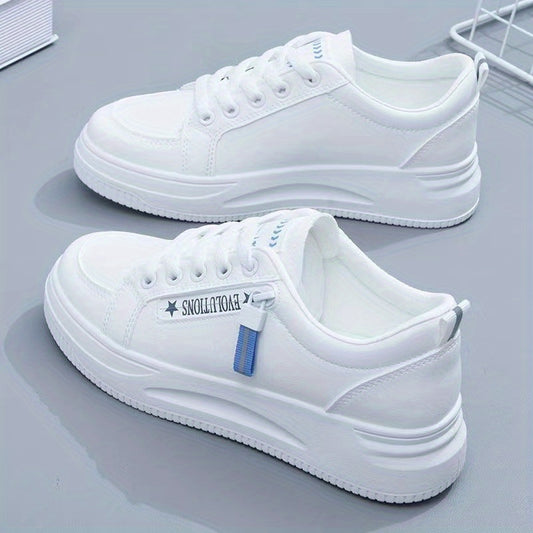 Women's Platform Skate Shoes Lace Up Low Top Sneakers