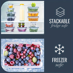 20pcs Plastic Refrigerator Storage Box Labels Fresh Keeping Box