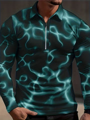 Tie Dye Men's Custom Fit Long Sleeve Shirt