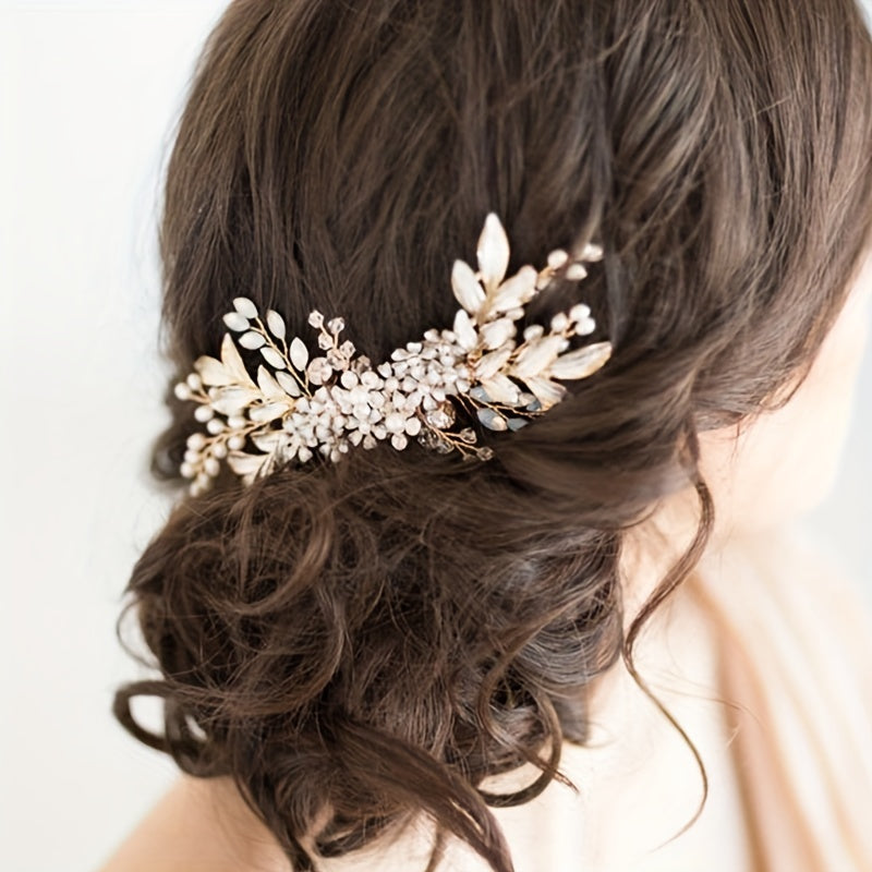 Rhinestone Hair Comb Head Jewelry Hair Accessories