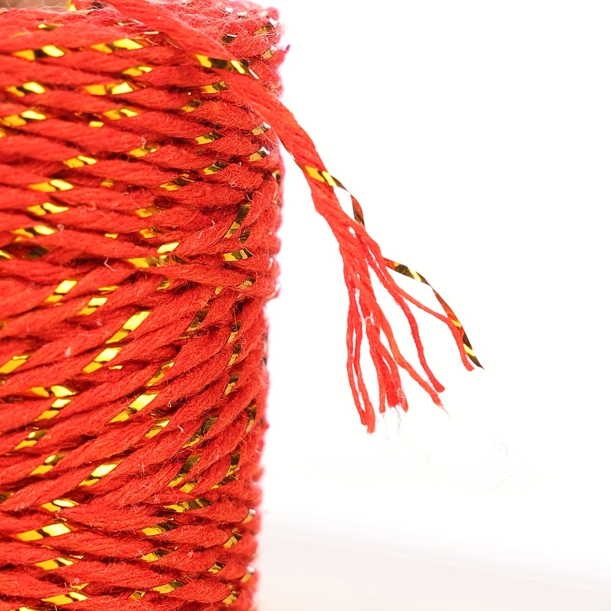 5mm Colorful Golden Silk Cotton Rope, 50m, DIY Webbing Accessories