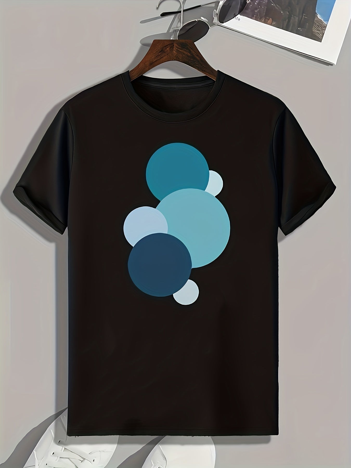 Geometric Pattern Print Men's Sports T-shirt