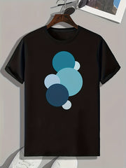 Geometric Pattern Print Men's Sports T-shirt