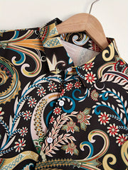 Colorful Pattern Men's Long Sleeve Shirt For Autumn Mens Clothing