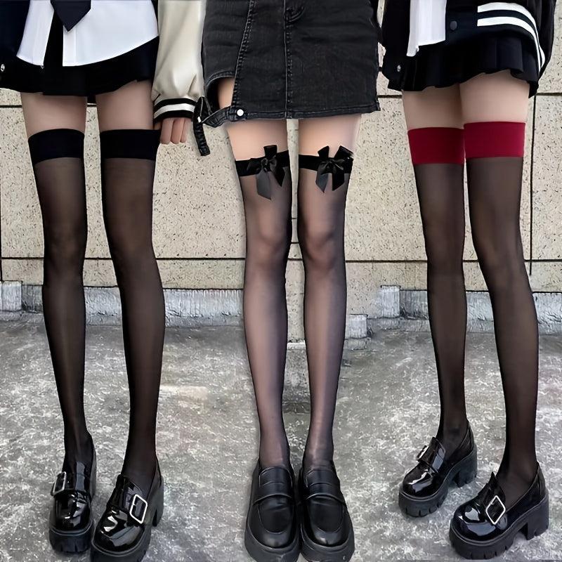 Lace Mesh Sheer Socks Comfy & Breathable Women's Stockings