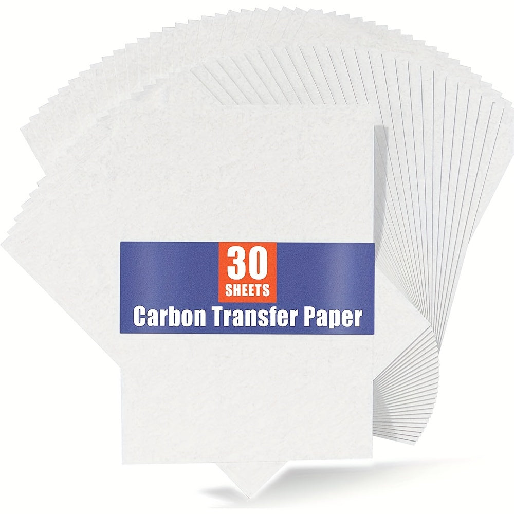 30pcs Carbon Transfer Paper For Wood Burning Craft Paper A4 Size