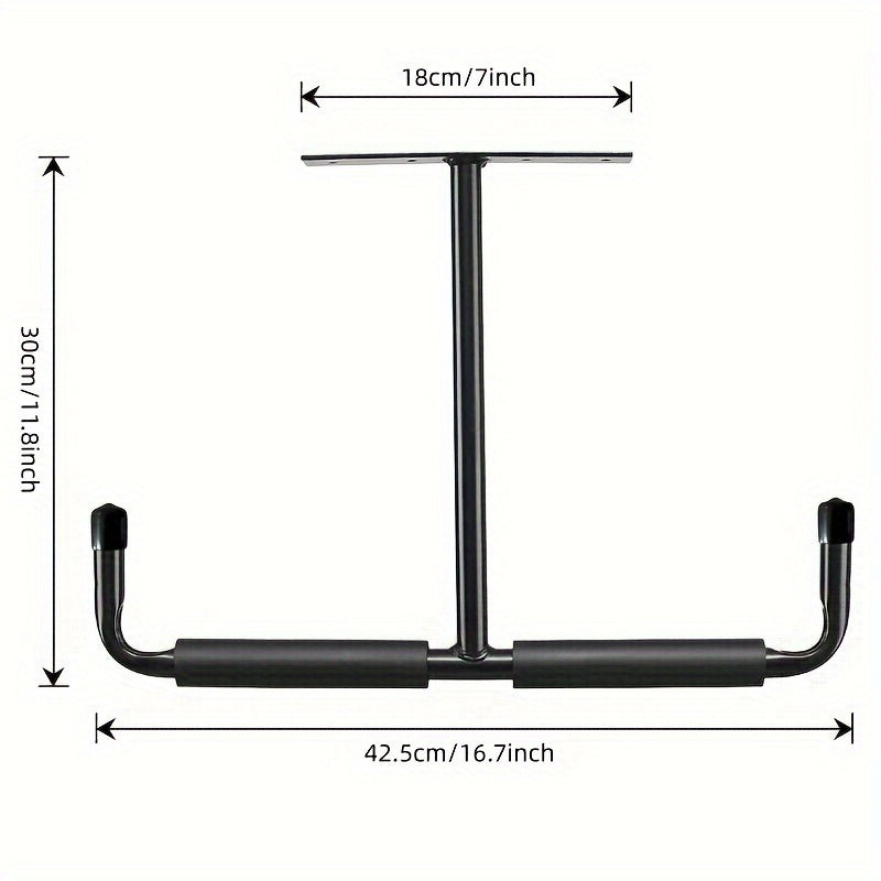 Metal Garage Storage Hook Rack Ceiling Installation Heavy Duty