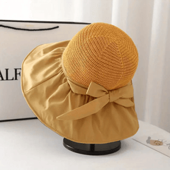 Bow Sunscreen Travel Beach Hat Summer Sun Hats