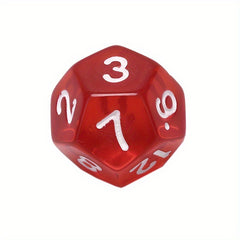 7pcs Transparent Dice Set D4 D6 D8 D10 D12 D20 6 Colors