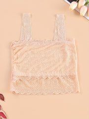 Lace Tank Top Sleeveless Trim Lingerie