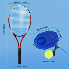 Tennis Trainer Rebounder Set with Bouncing Line for Self Training