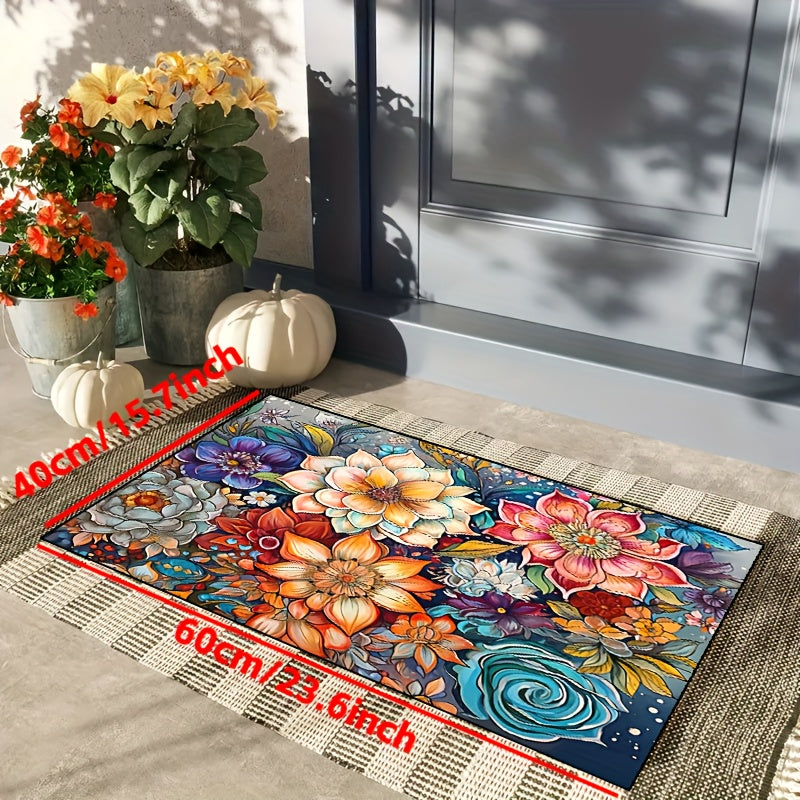 Creative Flower Door Mat Non-slip Indoor Rug Living Room Bedroom Entrance