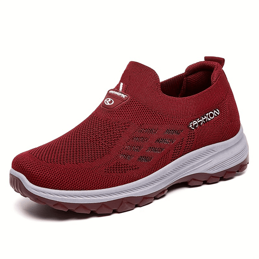 Women's Breathable Knit Chunky Slip On Sneakers