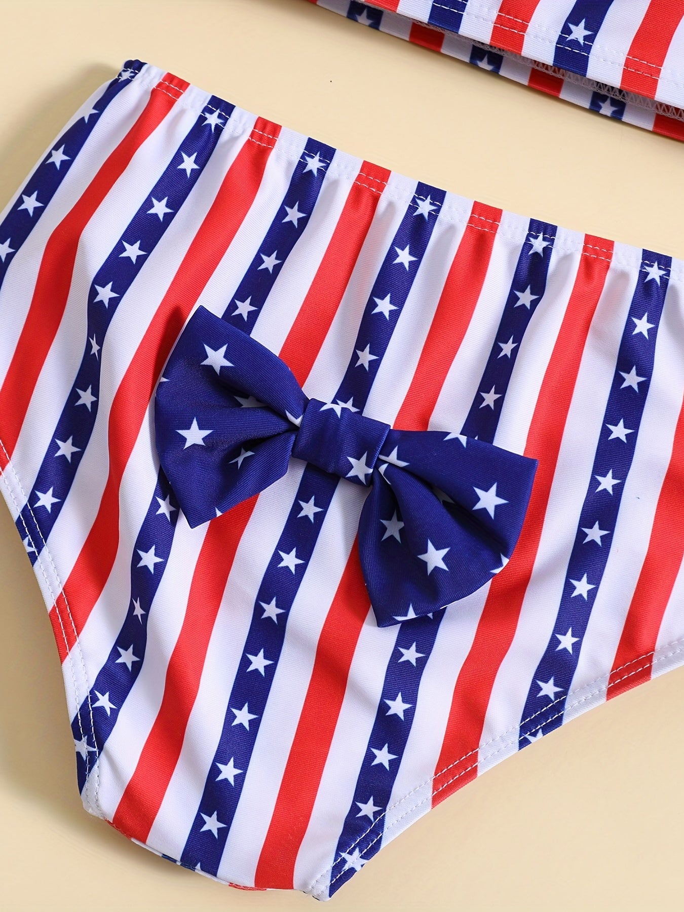 Girls' Patriotic Ruffled Cami & Shorts Set for Summer & Celebrations