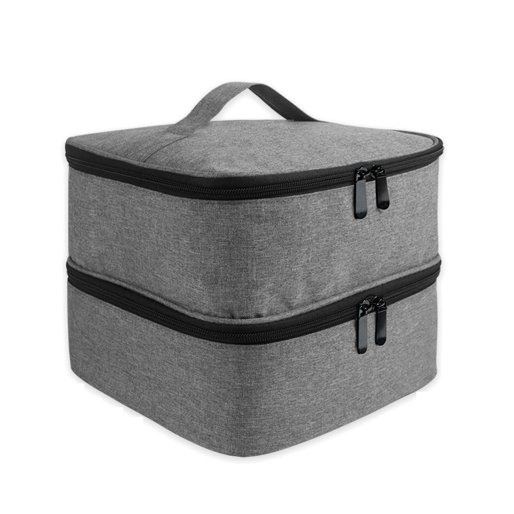 Double Layer Nail Polish Organizer Tote Bag for Women