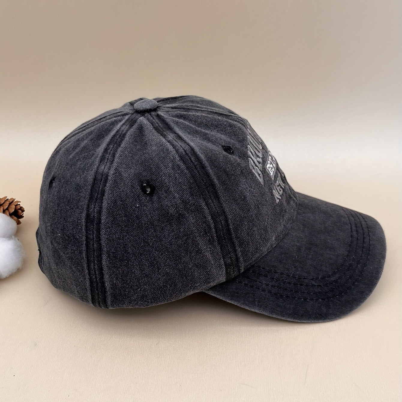 Casual Soft Top Washed Baseball Cap