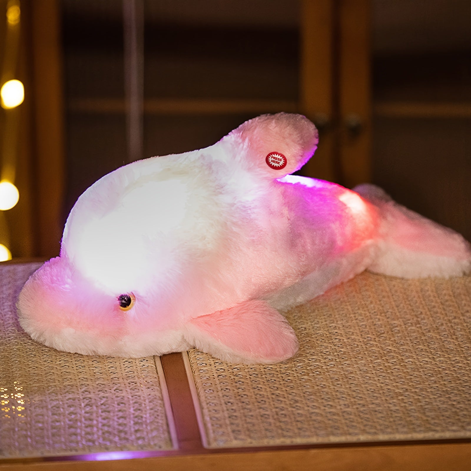Glowing Dolphin Plush Soft Toy Night Light for Kids & Adults