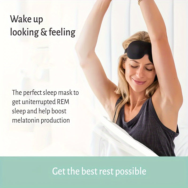 3D Contoured Sleep Eye Mask for Sleeping Travel Nap